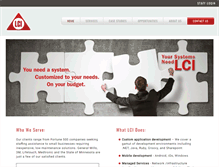 Tablet Screenshot of lci-online.com